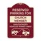 Signmission Reserved Parking for Church Member Unauthorized Vehicles Towed Away Alum, 24" x 18", BU-1824-23126 A-DES-BU-1824-23126 - alternate 1